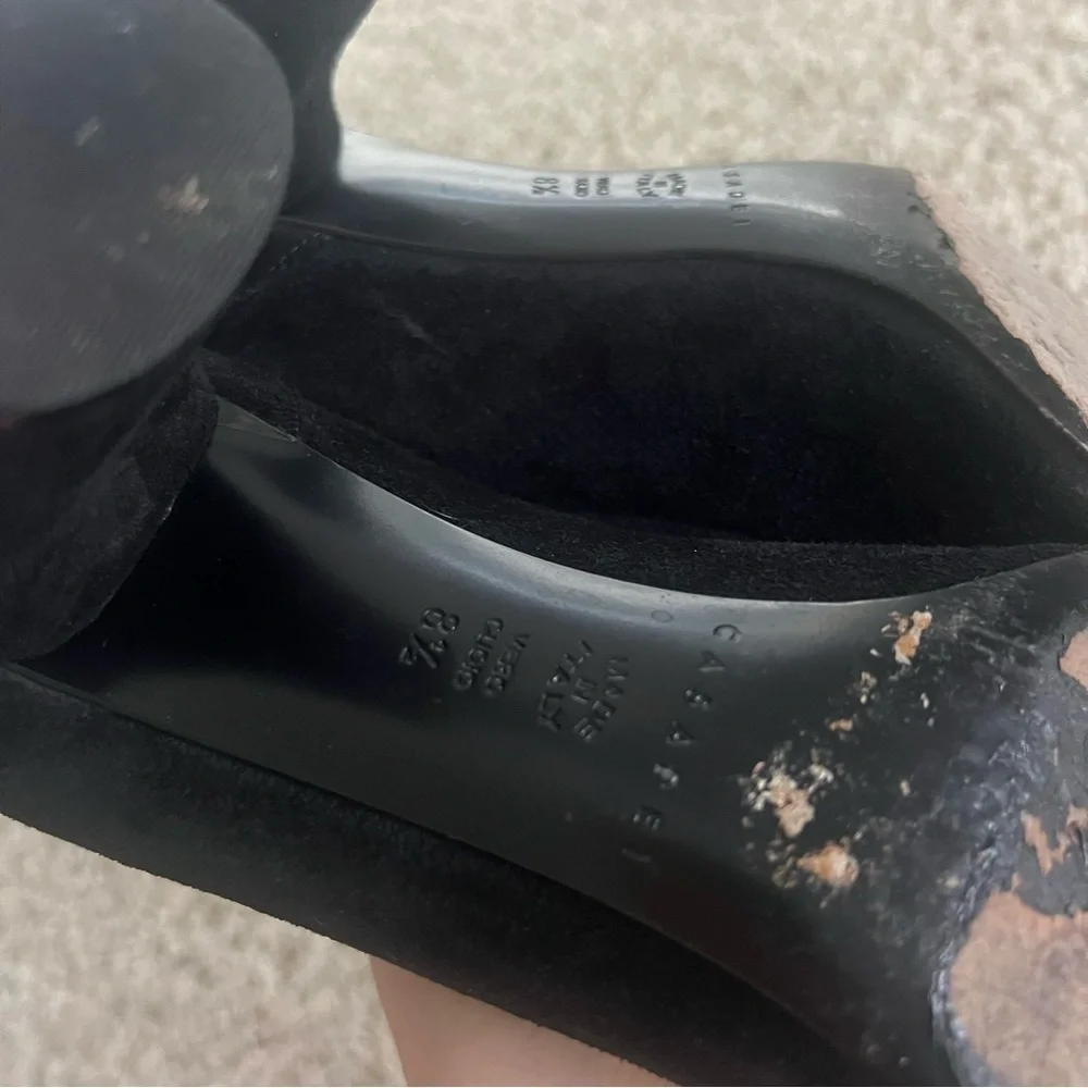 Casadei black heels